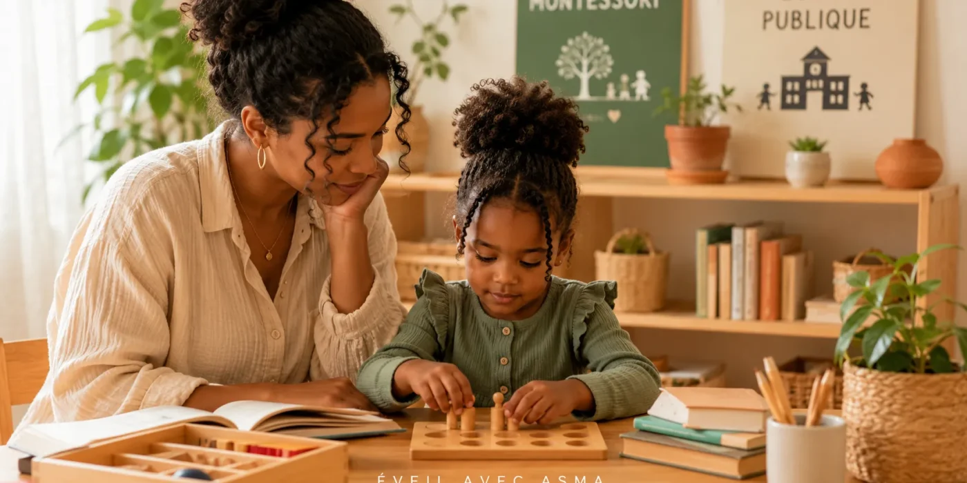 Montessori ou école publique : ce que le terrain m&rsquo;a appris