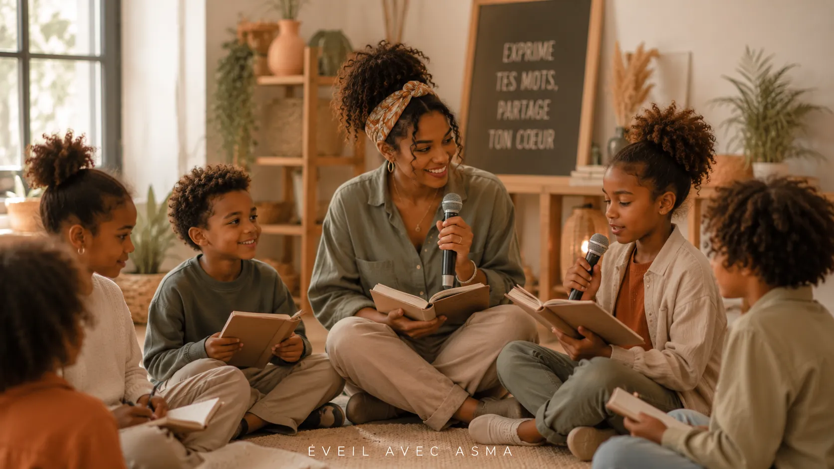 atelier slam avec des enfants eveil avec asma