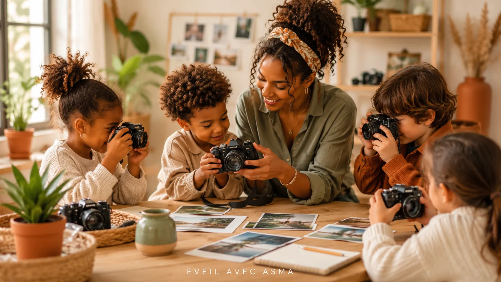 créer un atelier photo avec des enfants eveil avec asma