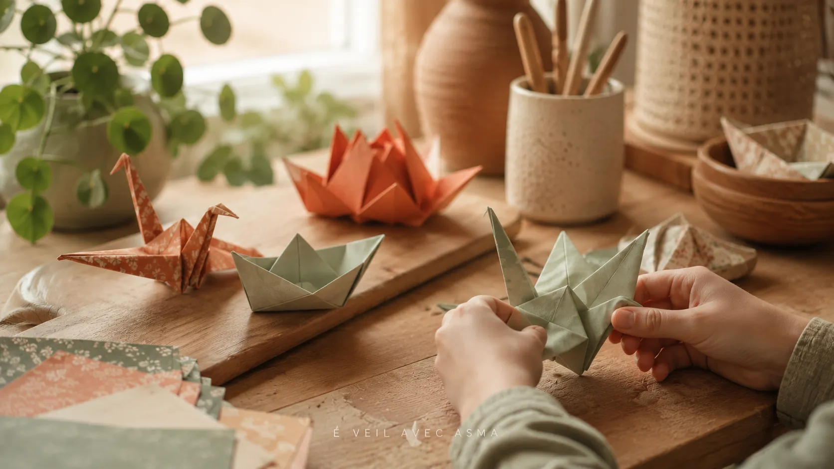 idées d’origamis pour activités manuelles eveil avec asma